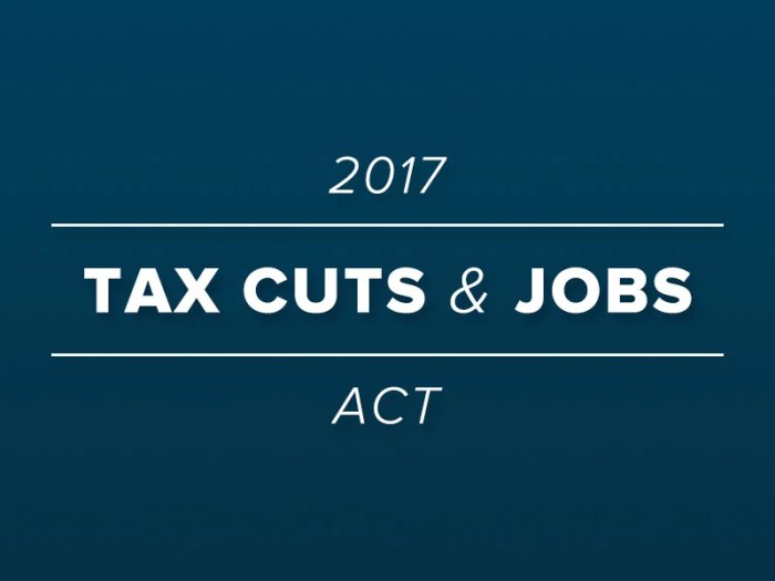 Tax cuts act jobs things