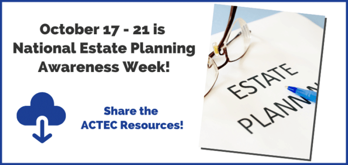 Take advantage for national estate planning awareness week
